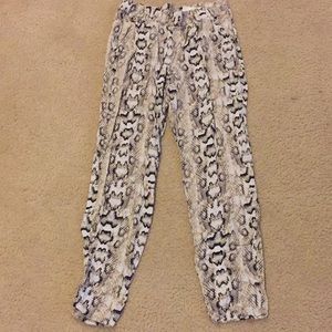 H&M Snake Print Pant